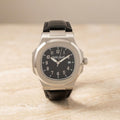 Roberto Cavalli Black Leather Watch, Mens Silver Tone Gift, Round Analog Dial