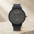 Police Black Chronograph Watch, Mens Minimalist Gift, Stainless Steel