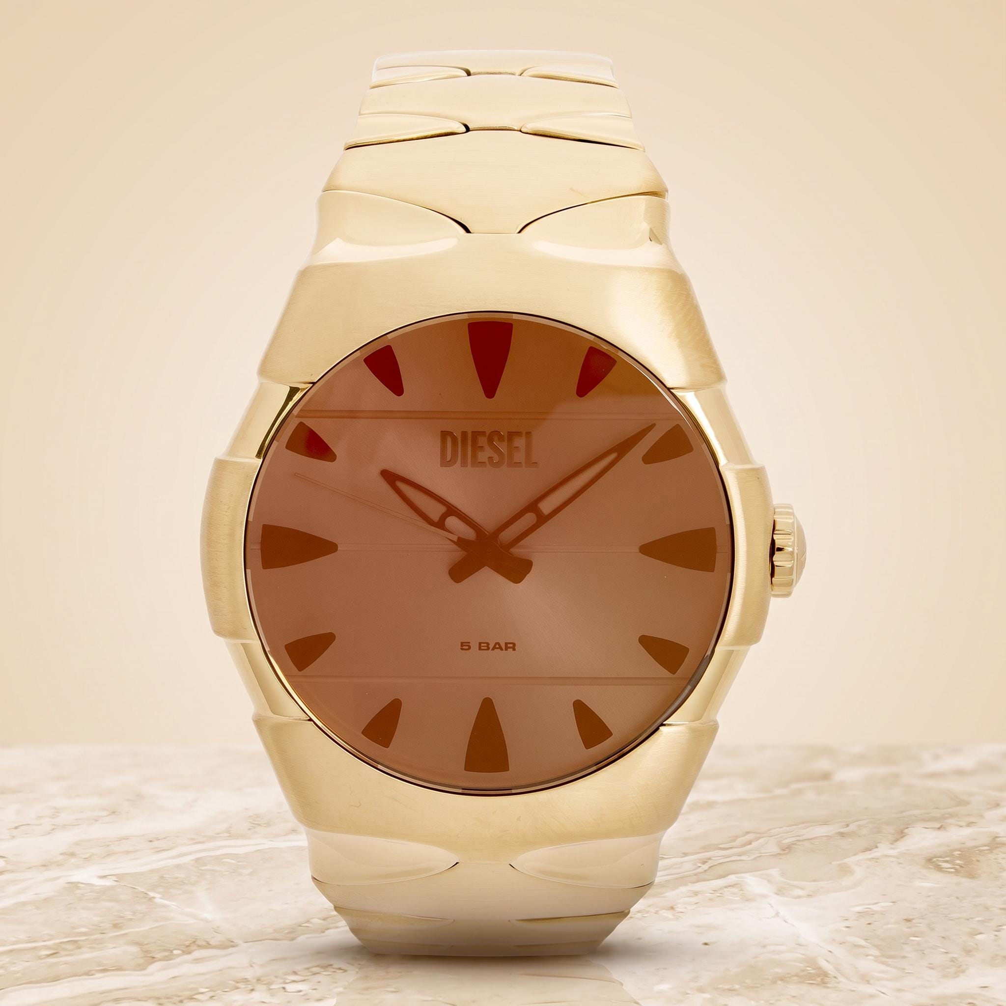 Diesel D Sruptor Watch, Gold Tone Analog Wristwatch, Mens Designer Gift