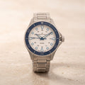 Hamilton Khaki Navy Blue Bezel Stainless Steel Watch, Gift for Him