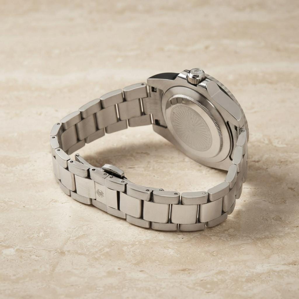 Roberto Cavalli Silver & Blue Watch, Mens Gift, Stainless Steel Diver Watch