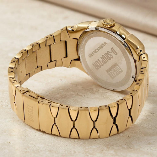 Diesel D Sruptor Watch, Gold Tone Analog Wristwatch, Mens Designer Gift