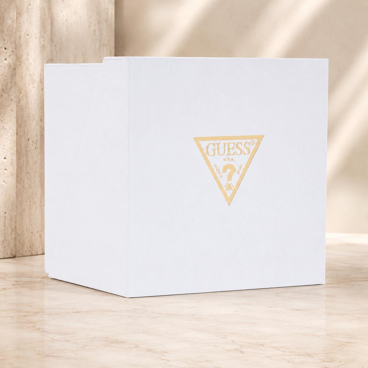 Guess Gold Explorer Watch, Men's Stainless Steel Wristwatch, Gift for Him