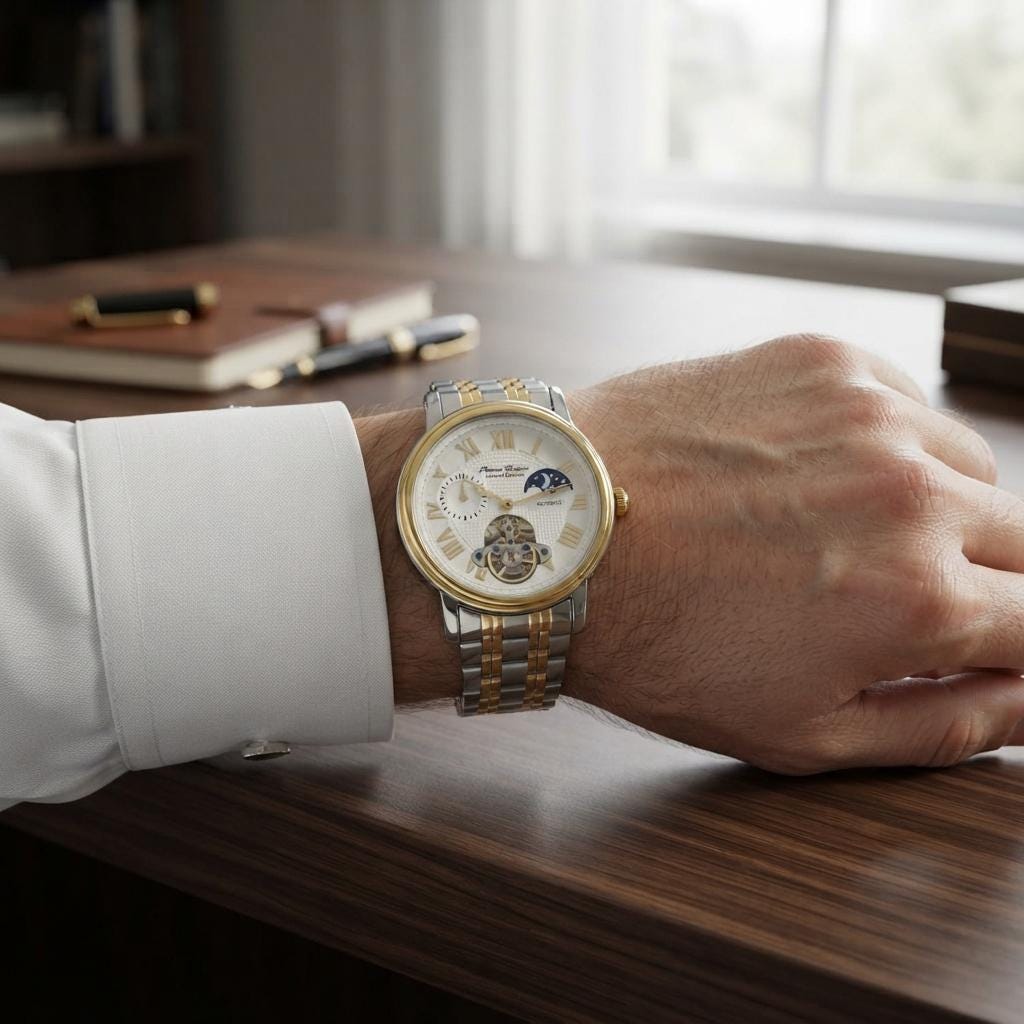 Thomas Tompion Automatic Watch Limited Edition, Two Tone Stainless Steel