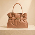 U.S. Polo Assn. Peach Jane Tote Bag, Large Womens Handbag, Gold Horsebit Shoulder Bag, Everyday Work Bag, Gift for Her