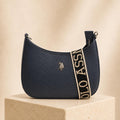U.S. Polo Assn Navy Shoulder Bag, Mansion Crossbody Bag, Women’s Adjustable Strap Handbag, Everyday Bag, Gift for Her