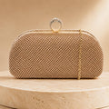 Juicy Couture Tan Grab Bag, Embellished Evening Clutch Bag, Gold Chain Shoulder Bag, Sparkle Party Purse, Gift for Her