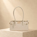 Dune Beige Shoulder Bag, Neutral Everyday Handbag, Chic Work Purse, Gift for Her