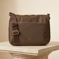 Osprey London Brown Shoulder Workbag, Nomad Zip Satchel, Minimalist Everyday