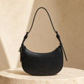 Steve Madden Black Shoulder Bag, Minimalist Everyday Purse, Chic Handbag