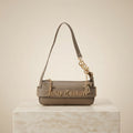 Juicy Couture Brown Jasmine Hobo Bag, Gold Chain, Small Shoulder Bag