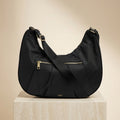 Osprey London Black Nomad Shoulder Bag, Minimalist Everyday Handbag