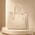 Dune Beige Croc Tote Bag, Designer Everyday Handbag, Work Bag, Minimalist Gift