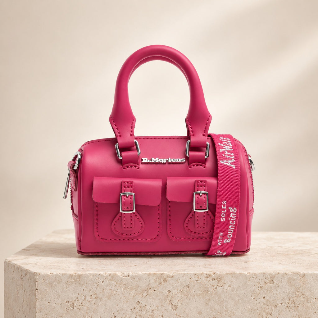 Dr Martens Fuchsia Pink Mini Cross Body Bag, Top Handle Satchel, Cute Purse