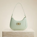 US Polo Assn Sage Green Shoulder Bag, Mint Crescent Hobo, Preppy Chic, Gift
