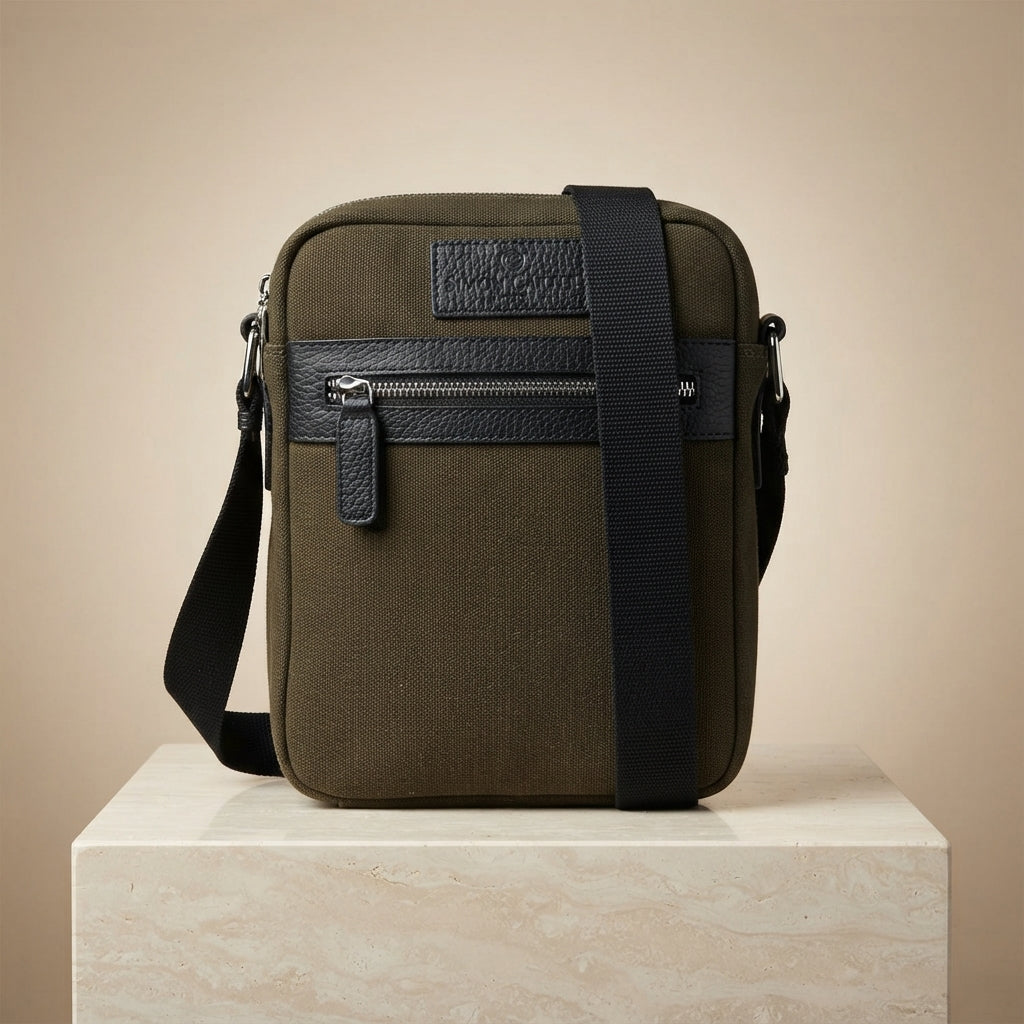 Simon Carter Dark Olive Crossbody Bag