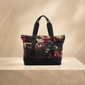Ted Baker Sport Floral Tote Bag, Black Pink Flower Print, Large Shoulder Bag