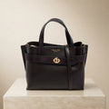 Luella Grey Chocolate Crossbody Bag, Pebbled Leather Look, Gold Hardware