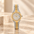 Pierre Cardin Two Tone Stainless Steel Watch, Crystal Markers