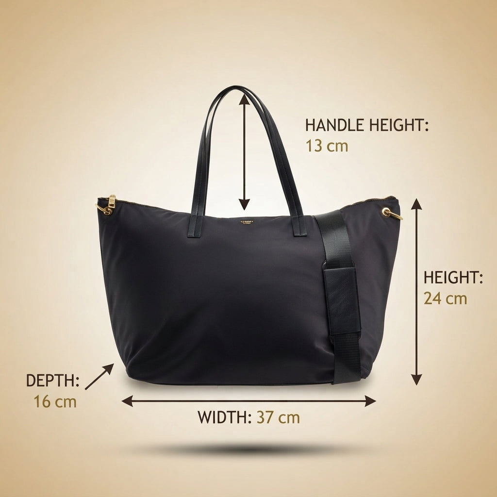 Osprey Black Nomad Workbag, Nylon Shoulder Bag, Work Tote, Minimalist Gift