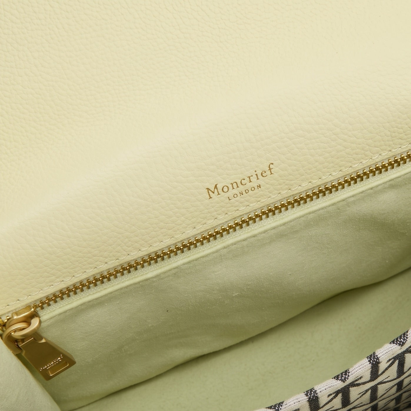 Moncrief Yellow Leather Crossbody Bag, Structured Flap Purse, Gold Hardware