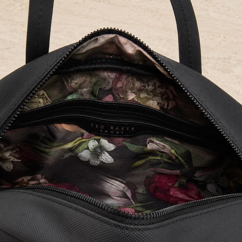 Ted Baker Sport Duffel Bag, Black Floral Tote, Gym Duffle, Weekend Travel