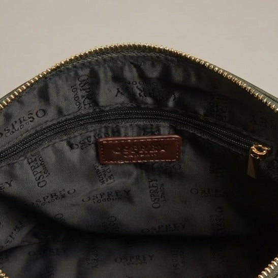 Osprey London Khaki Nomad Crossbody Bag, Nylon Shoulder Bag, Minimalist Everyday