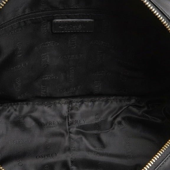 Osprey London Black Nomad Shoulder Bag, Minimalist Everyday Handbag