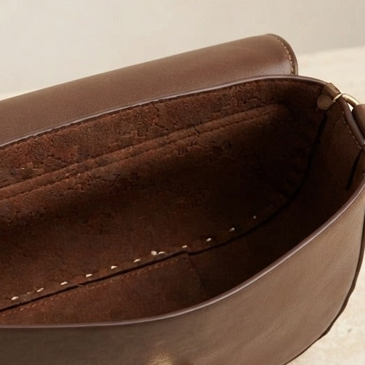 US Polo Assn Brown Crossbody Bag, Horseshoe Clasp, Preppy Equestrian Handbag