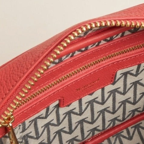 Moncrief Red Katie Bowling Bag, Gold Chain Charms, Shoulder Handbag, Gift For Her