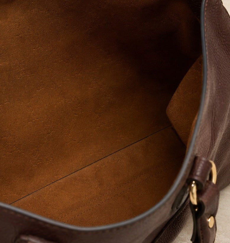US Polo Assn Brown Hobo Bag, Dark Shoulder Purse with Pouch, Equestrian Aesthetic
