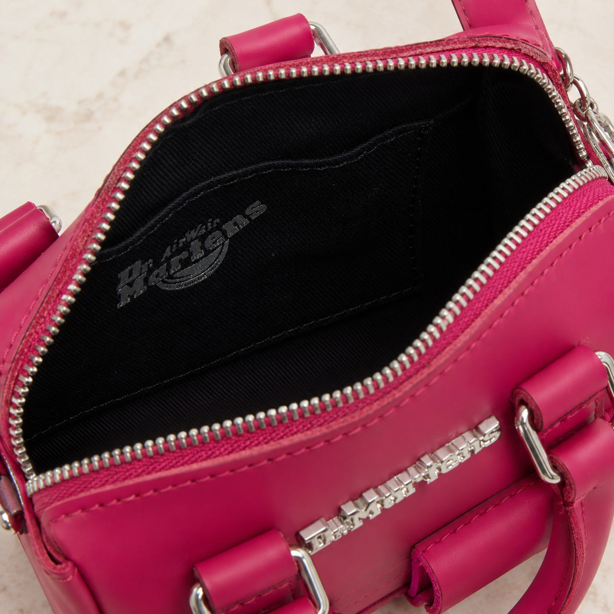 Dr Martens Fuchsia Pink Mini Cross Body Bag, Top Handle Satchel, Cute Purse