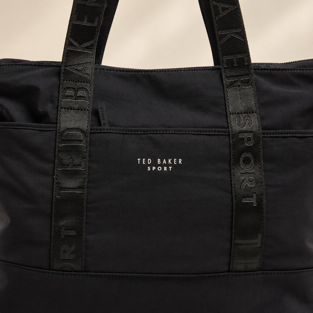 Ted Baker Black Shopper Bag, Large Gym Tote, Everyday Travel Work Bag