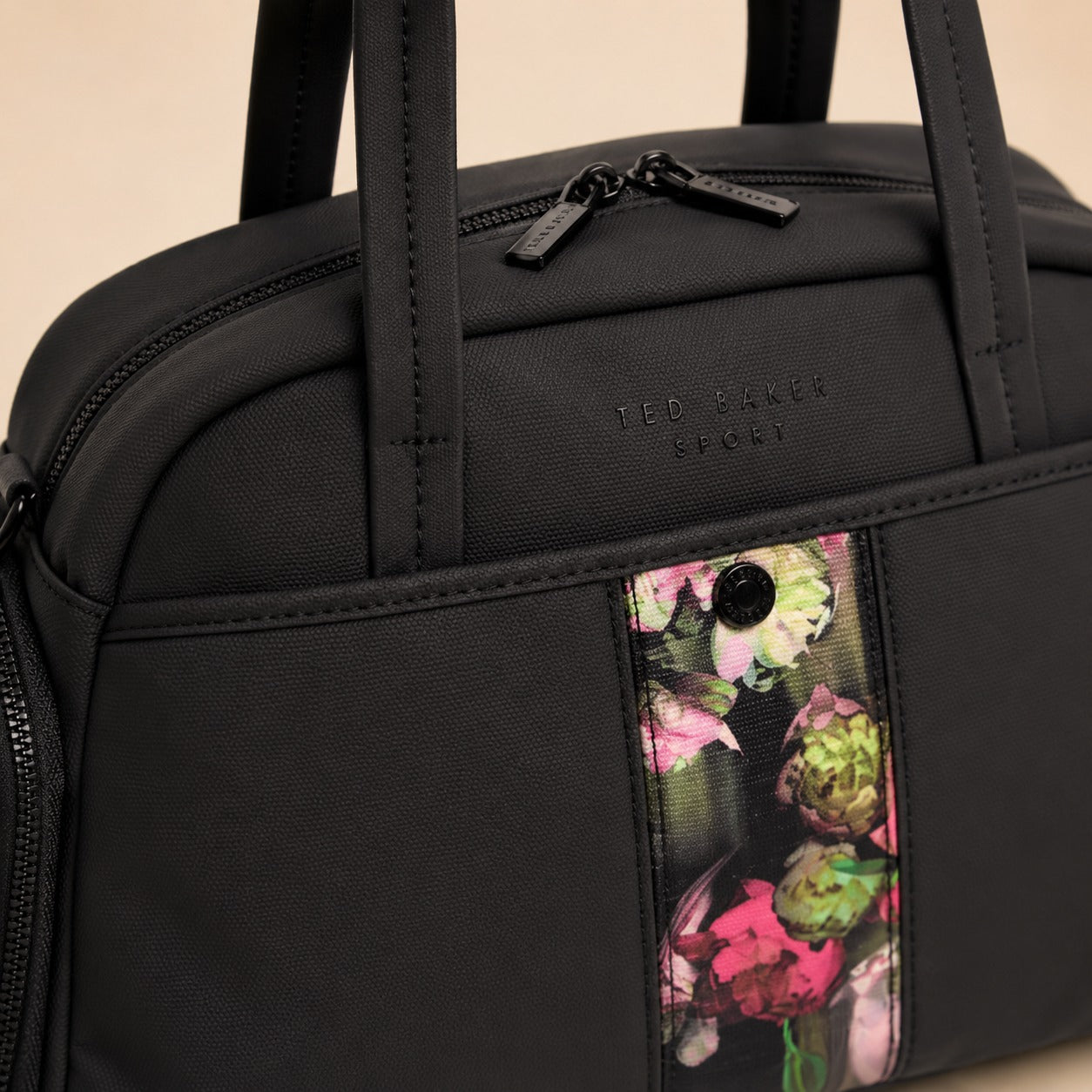 Ted Baker Sport Duffel Bag, Black Floral Tote, Gym Duffle, Weekend Travel