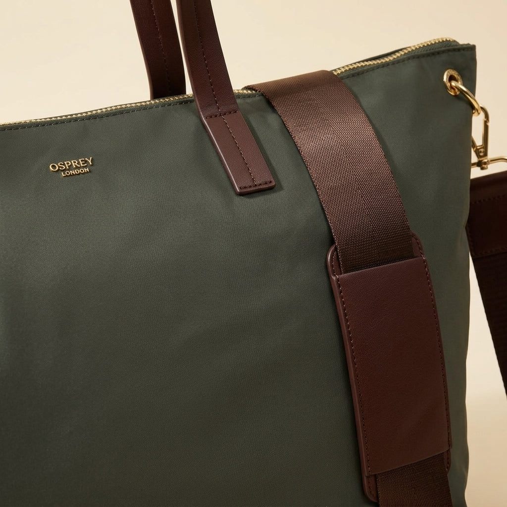 Osprey London Khaki Nomad Weekender Bag, Travel Tote, Overnight, Gym