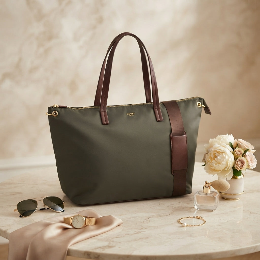 Osprey London Khaki Nomad Weekender Bag, Travel Tote, Overnight, Gym