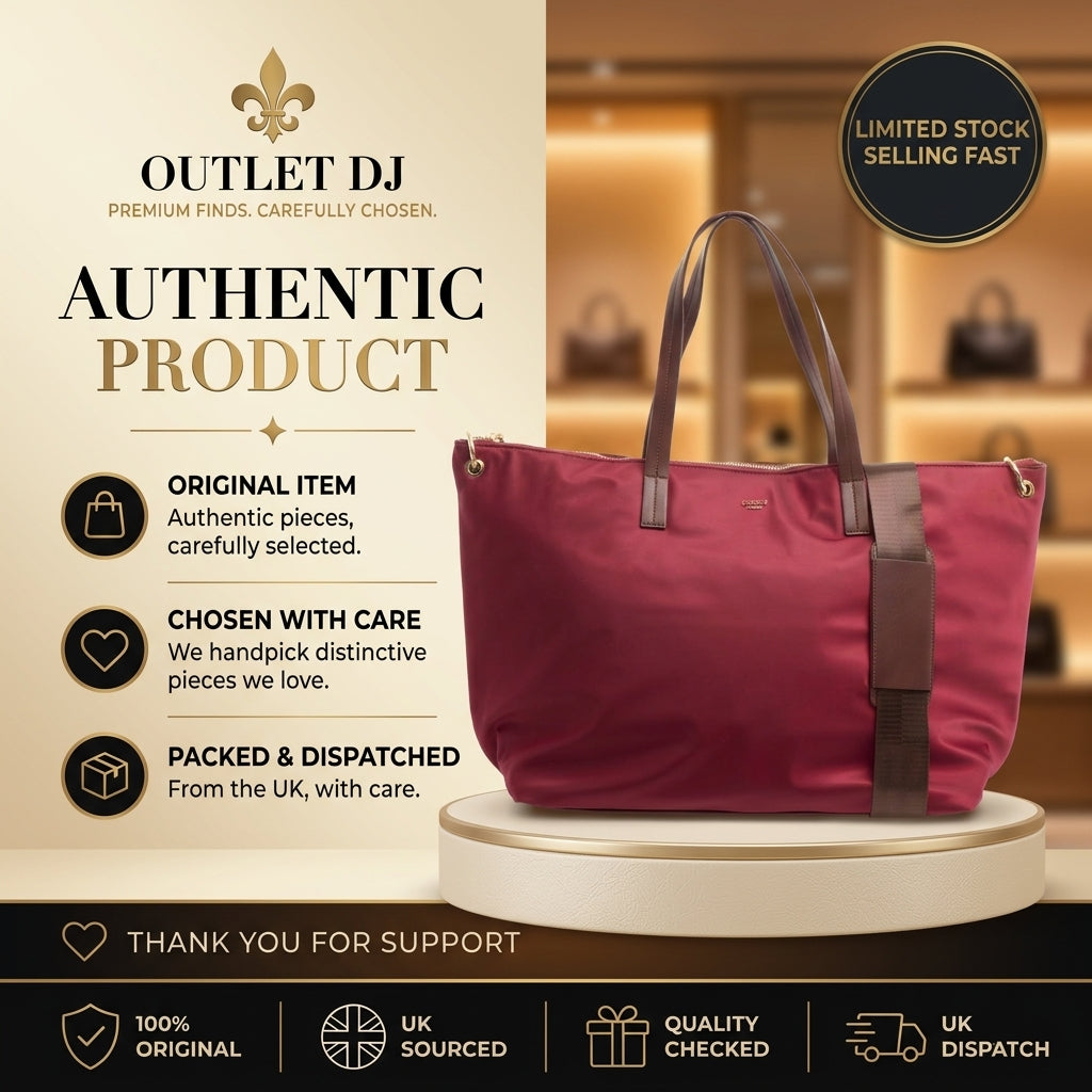 Osprey London Burgundy Weekender Bag, Nylon Travel Tote, Large Overnight Bag