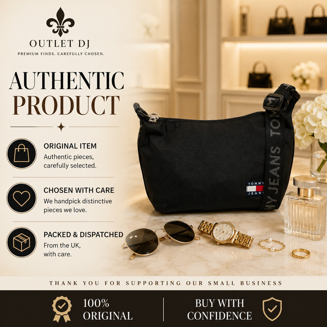 Tommy Jeans Black Shoulder Bag, Crescent Crescent Bag, Everyday Handbag