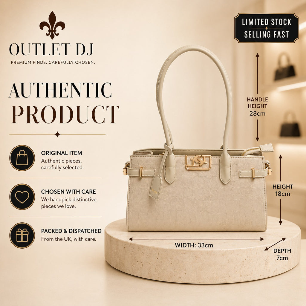 Dune Beige Shoulder Bag, Neutral Everyday Handbag, Chic Work Purse, Gift for Her