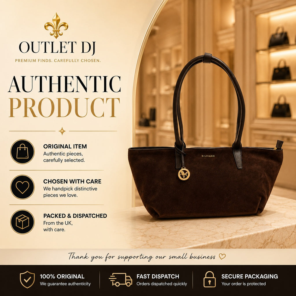 Silviano Brown Suede Shoulder Bag, Dark Brown Handbag, Everyday Tote