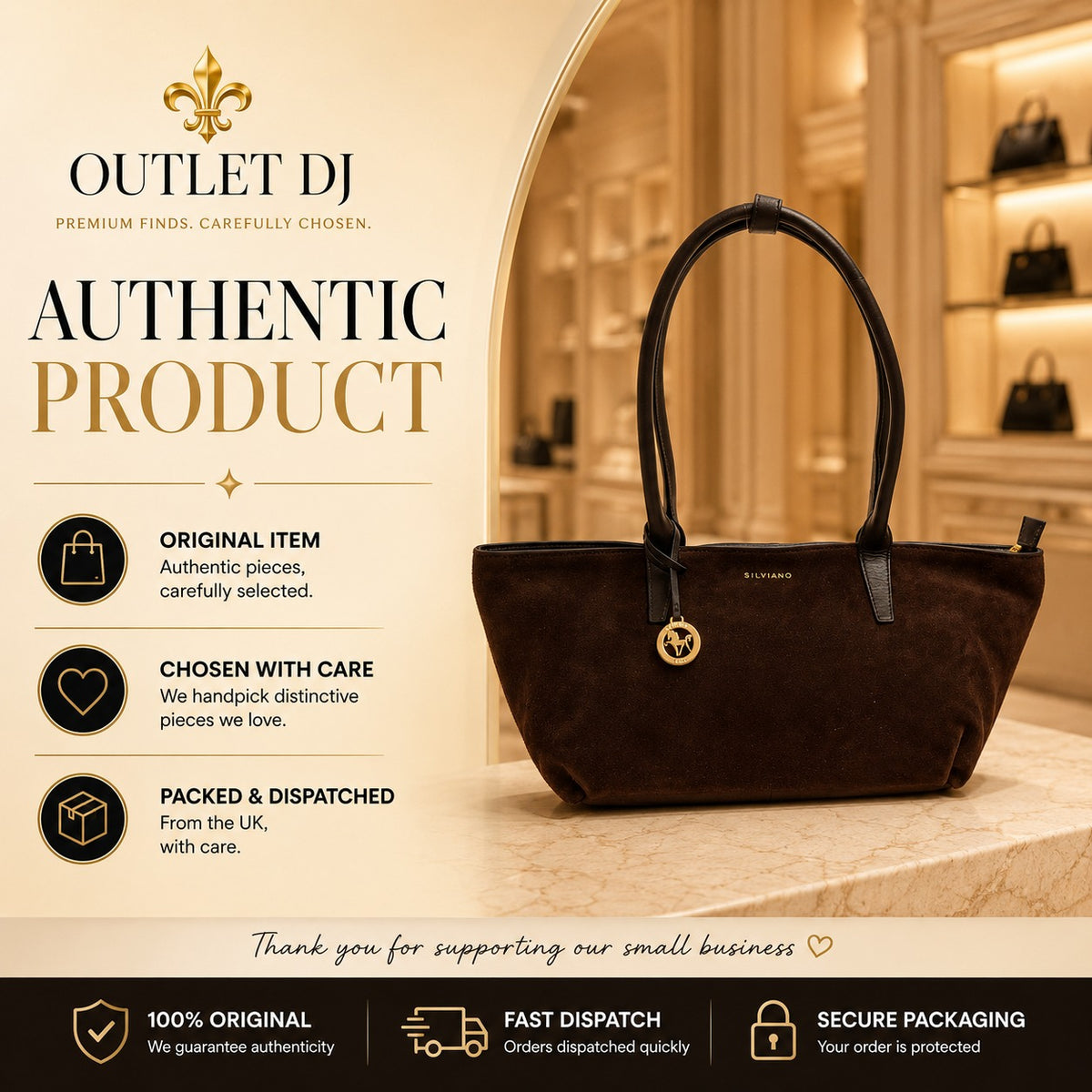 Silviano Brown Suede Shoulder Bag, Dark Brown Handbag, Everyday Tote