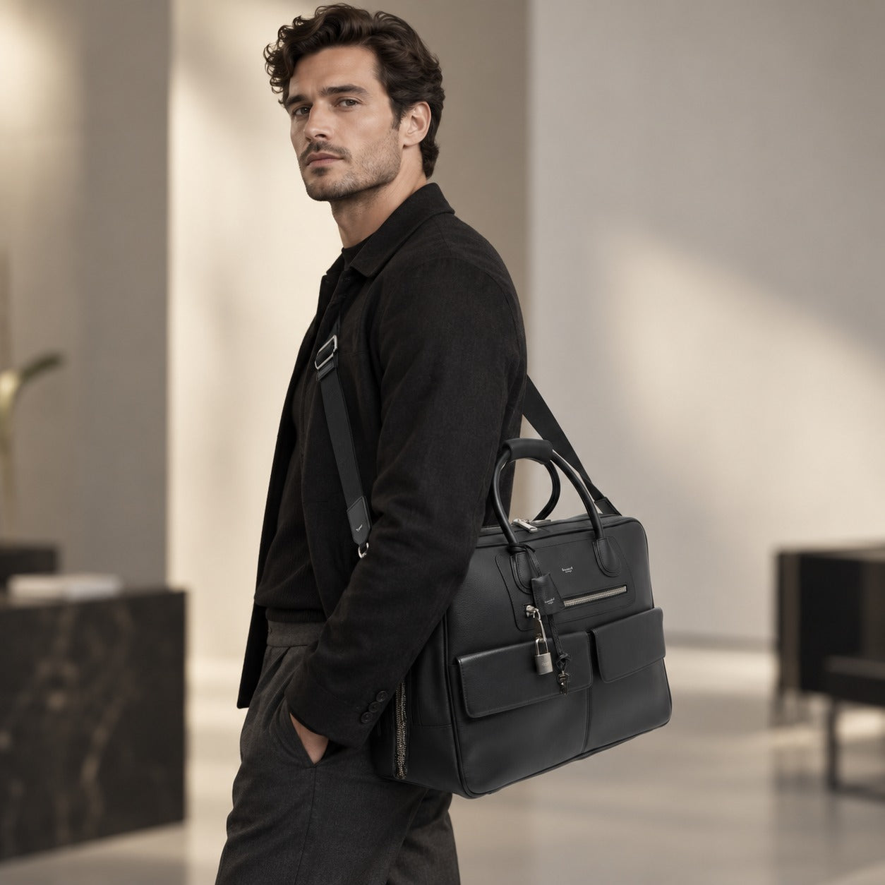 Moncrief Black Weekender Bag